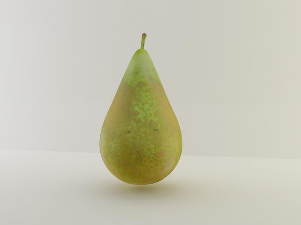3d fruit orange apple model - fruit by byrz